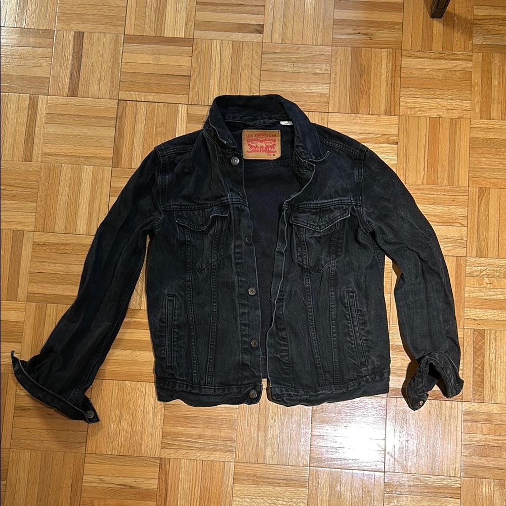 Levi's black Denim Jacket - size med